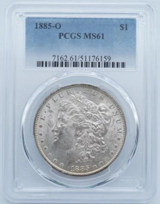 1885 O Morgan Silver Dollar $1 PCGS MS61 Toned Reverse - U688 - Image 1 of 4