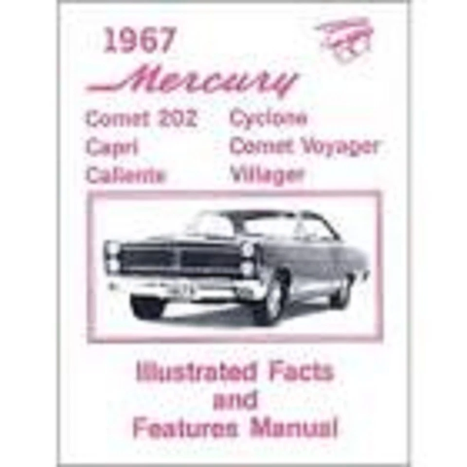 Mercury Comet Capri Cyclone 1967 manual de características Foto 1 de 1