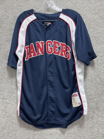 Texas Ranger Shirt Mens Stitches Authentic Gear # 23 Mark Teixeira Jersey vtg Cover