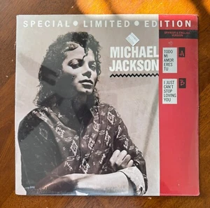 Michael Jackson - I Just Can't Stop Loving You (1988) 12" Single, Sealed,Spanish - Foto 1 di 2