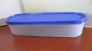 Tupperware OVALER MODULAR MATES blauer Deckel AUFBEWAHRUNGSBEHÄLTER ~ 2399A-2 - Bild 1 von 3