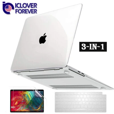 Glossy Clear Hard Shell Case+Keyboard Cover+LCD For MacBook Air 13" A2337 A2179 - Image 1 of 4