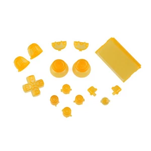 Sony PS4 Playstation 4 Juego completo de botones - amarillo cristal - Imagen 1 de 2