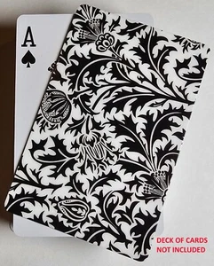 Tarjeta de corte premium tamaño puente blanco y negro para crupier de póker rígida flexible - Imagen 1 de 1