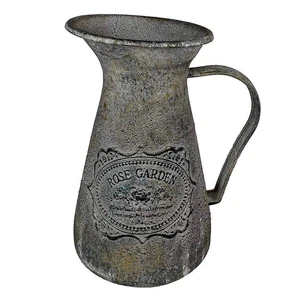 Deko Krug Zink ROSE GARDEN Zinkkrug Gießkanne Zinkkanne Wasserkrug Vintage - Bild 1 von 3