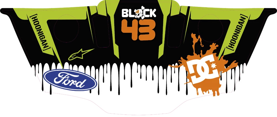 Ken Block Skin for Logitech G29 G920 G27 G25 - Custom Vinyl Decal Sticker - Image 1 of 1