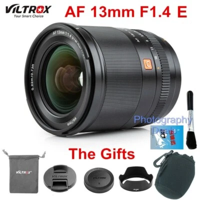 Viltrox 13mm F1.4 Auto Focus Wide Angle Lens for Sony E ZV-E10 A6600 6100 Camera - Image 1 of 4