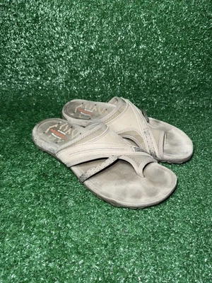 Sandalia Merrell Terran II Slide Comfort Performance para mujer talla 9 beige tostado gris Foto 1 de 4