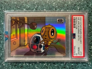 2021 TOPPS STAR WARS GALAXY CHROME WE ARE BEARING GIFTS REFRACTOR PSA 10 GEM! - Picture 1 of 3