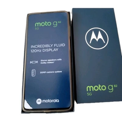 Motorola Moto G62 5G Smartphone 64GB Frosted Blue, Unlocked Excellent Condition - Image 1 of 4