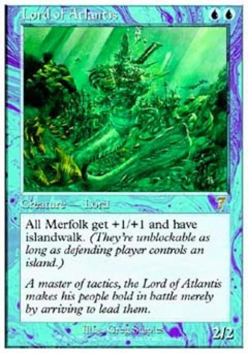 MTG English Lord of Atlantis NM Foil 7th Edition - Image 1 of 1