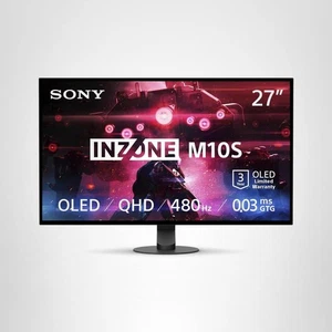 Sony - 27” INZONE M10S OLED QHD 480Hz 0.03ms NVIDIA G-SYNC Gaming Monitor - Picture 1 of 8