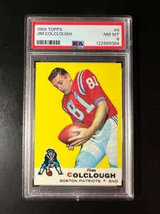 1969 Topps #8 Jim Colclough PSA 8 Patriots - Picture 1 of 2