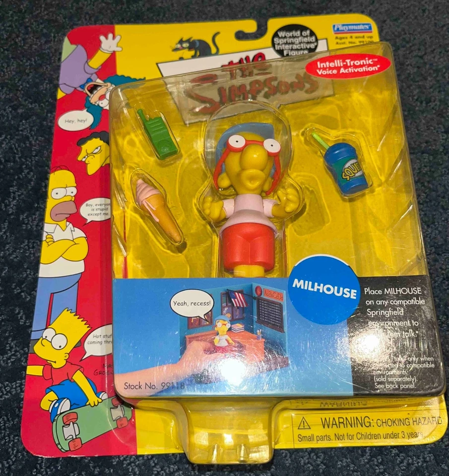 Figura de acción Playmates Toys Los Simpson Milhouse Serie 3 Foto 1 de 1