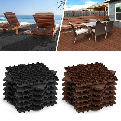 Terrassenfliesen Klickfliesen Kunststoff Gartenfliesen Bodenfliesen Pool 1-10㎡ - Bild 1 von 4