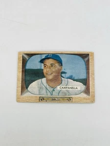 Vintage 1955 Bowman Baseball Roy Campanella Brooklyn Dodgers RARE - Picture 1 of 3