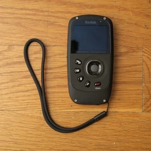 Kodak PLAYSPORT Zx5 Waterproof Camcorder Black 1080p 5.0MP 4GB Card Tested AS IS - Picture 1 of 6