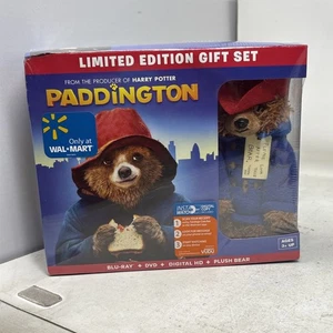 Paddington Blu-Ray 2015 Walmart Exclusive Gift Set With Paddington Plush Sealed - Foto 1 di 6
