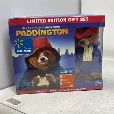 Paddington Blu-Ray 2015 Walmart Exclusive Gift Set With Paddington Plush Sealed Foto 1 de 4