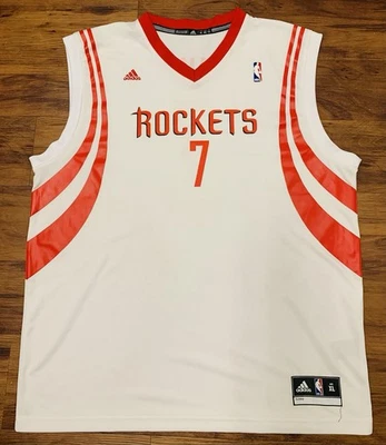 Camiseta deportiva rara Jeremy Lin Linsanity Houston Rockets Adidas local Swingman talla XL Foto 1 de 4