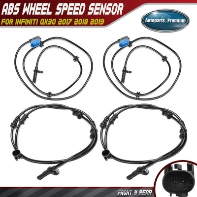 4Pcs Front and Rear Side ABS Wheel Speed Sensor for INFINITI QX30 2017 2018 2019 Foto 1 de 4