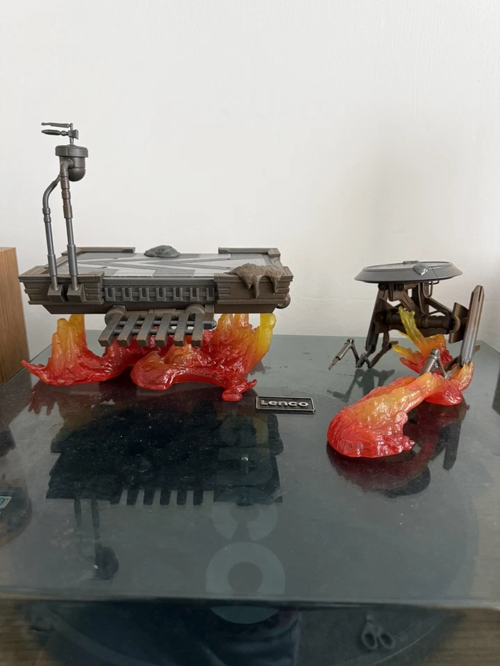 Star Wars Black Series SDCC Anakin vs Obi Wan Mustafar Diorama Platforms + Lava - Image 1 of 1