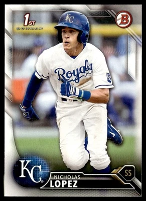 2016 Bowman Draft Picks & Prospects Nicholas Lopez Kansas City Royals #BD-43 - Image 1 of 2