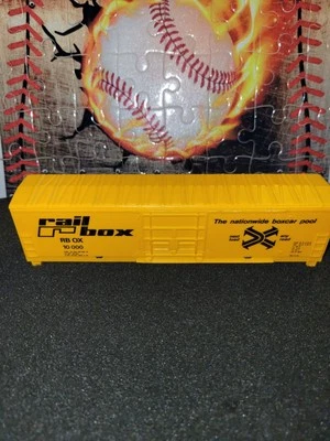 HO Scale "Rail Box" RBOX 10000 Fifty Foot Freight Train Box Car - Image 1 of 3