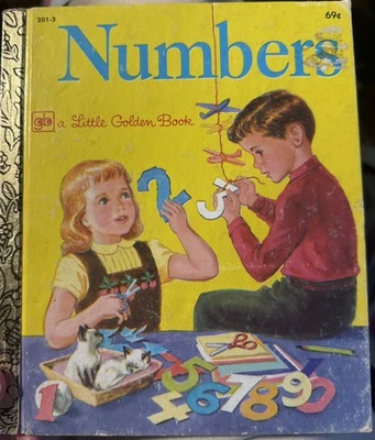 Vintage A Little Golden Book Numbers .69 201-3 1980 #2286 Foto 1 de 4