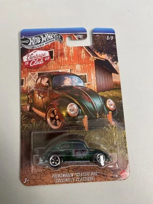 2025 Hot Wheels Silver Series 1968 Vintage Club Volkswagen "Classic Bug" - Imagem 1 de 2
