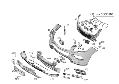 Capa intermedia original Mercedes-Benz 166-889-12-95 Foto 1 de 2