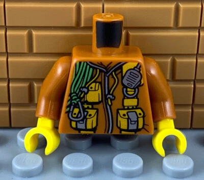 LEGO Male TORSO EXPLORER JUNGLE GEAR NEW Minifigure Body Part  - Image 1 of 2