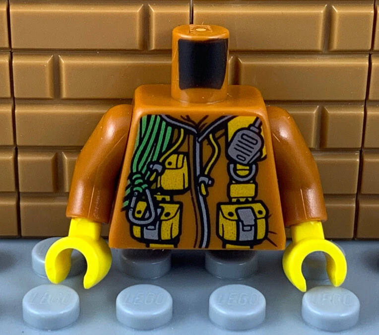 LEGO Male TORSO EXPLORER JUNGLE GEAR NEW Minifigure Body Part  - Image 1 of 2
