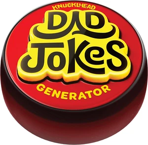 Dad Jokes Generator Button - Funny Gift Ideas for Fathers's Day, Birthday etc.