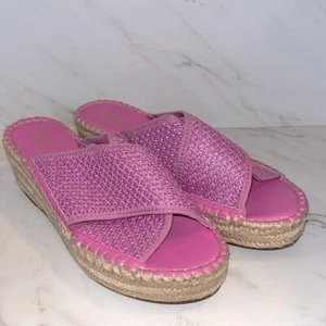 NEU Franco Sarto Pacifica Espadrille Keilsandale Größe 8,5 lila pink. (D7) - Bild 1 von 6