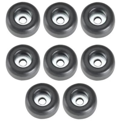 8 Gummifüße 25x11 mm Stahleinlage Adam Hall 4900 GummiFuß Boxen Füße Geräte Fuß - Bild 1 von 4