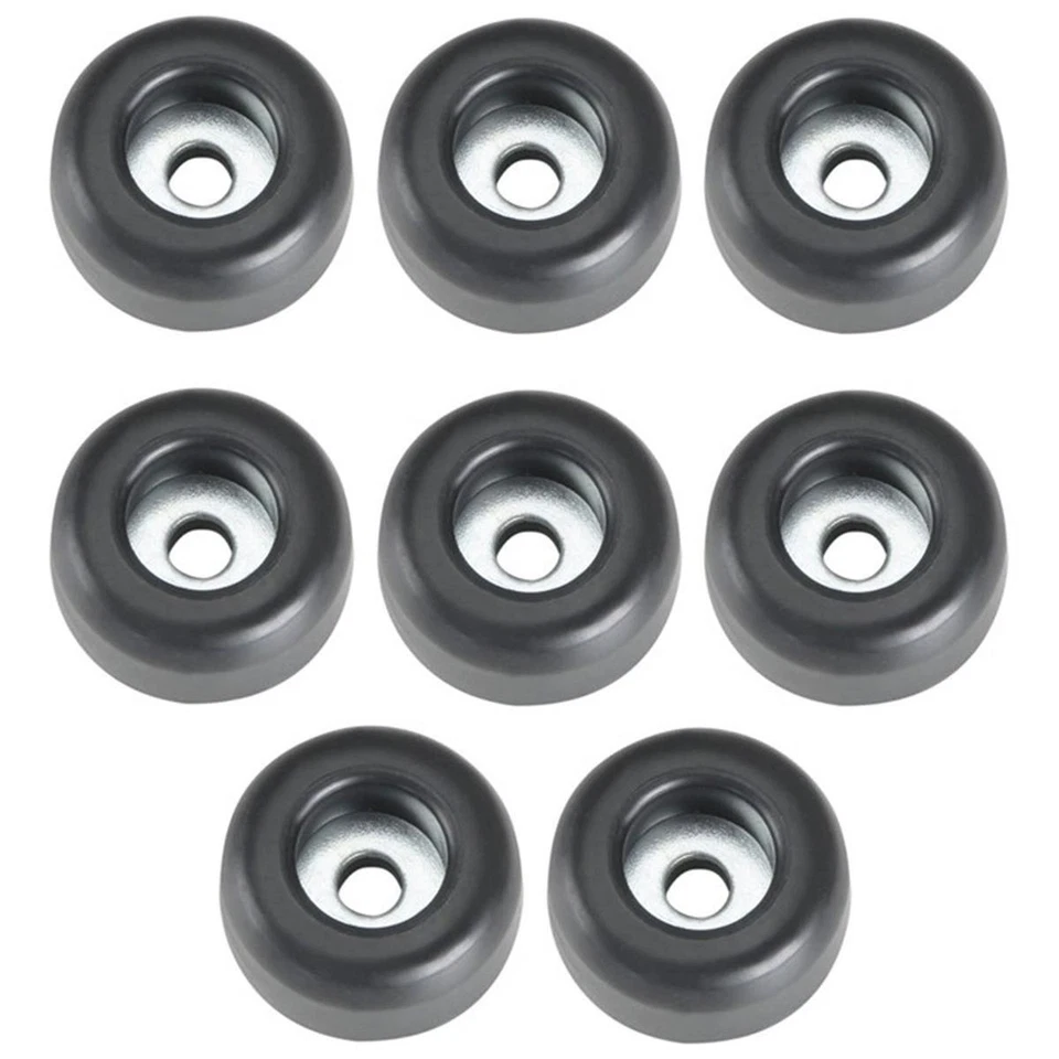 8 Gummifüße 25x11 mm Stahleinlage Adam Hall 4900 GummiFuß Boxen Füße Geräte Fuß - Bild 1 von 4