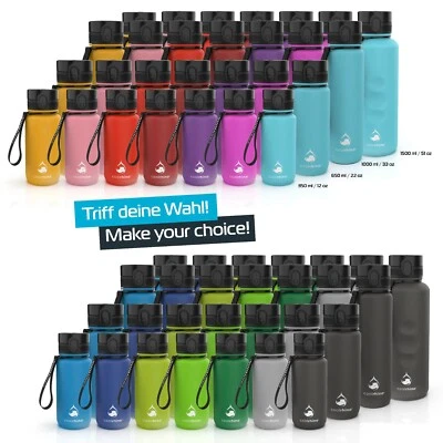 coolrhino Trinkflasche 350ml I 650ml I 1L I 1,5L Sportflasche Wasserflasche - Bild 1 von 4