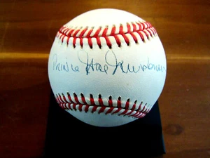 PRINCE HAL NEWHOUSER 2X AL MVP TIGERS INDIANS HOF SIGNED AUTO OAL BASEBALL BAS - Picture 1 of 3