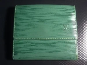 Authentic LOUIS VUITTON Tri-fold Wallet Epi Porte Monnaie Bi-Cult Credit M63484 - Picture 1 of 16
