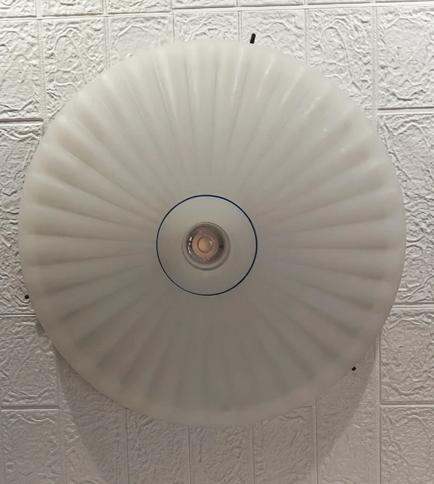 Plafoniera, Lampada a Soffito FALB art. 1898 - Vetro Opalino - Immagine 1 di 4