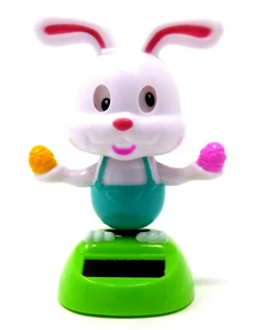 Nuevo conejito de Pascua bailarín con energía solar con huevos - Imagen 1 de 1