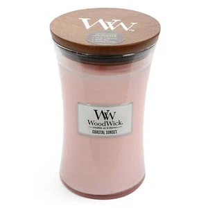 Woodwick Medium 12cm Soy Wax Candle - Coastal Sunset **FREE DELIVERY** - Picture 1 of 1
