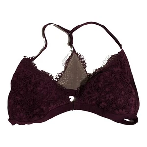 Victoria's Secret Body by Victoria Burgundy Wireless Racerback Bralette Small  - Picture 1 of 5