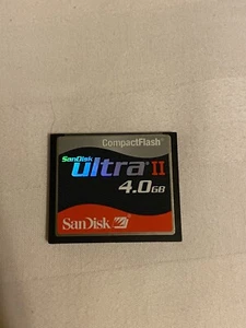 SANDISK ULTRA II COMPACT FLASH 4.0 GB BH071206010B - Picture 1 of 2