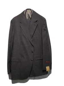 Cricketeer 3 peice suit gray pinstripe vintage new with tags - Picture 1 of 8