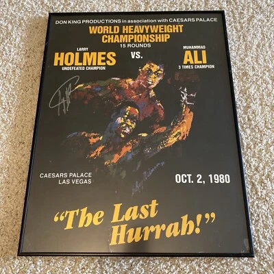 Original Onsite Boxing Poster Muhammad Ali vs. Larry Holmes October 2 1980 - Image 1 of 2