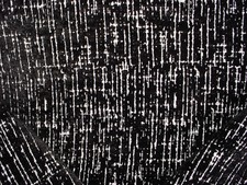 Creations Metaphores Cocoon Noir Black Ikat Velvet Upholstery Fabric