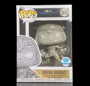 Funko Pop + Protector! Marvel #1074 Moon Knight (Funko Shop Exclusive) *Mint* - Picture 1 of 14