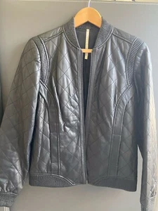 Truth And Pride Black Leather Jacket Size Small - Picture 1 of 8